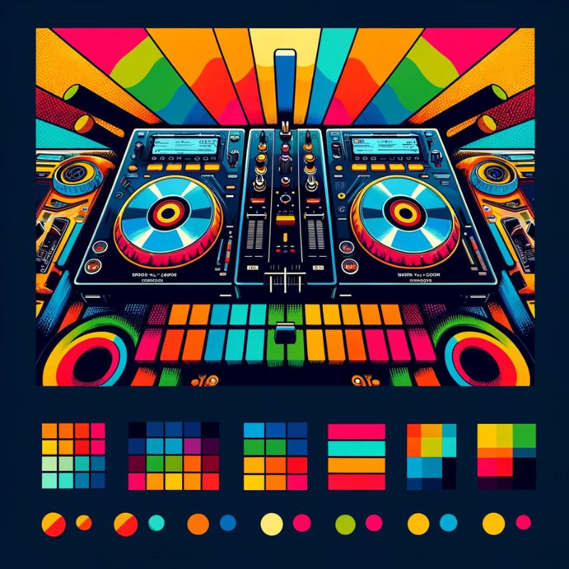 artistic depiction of dj controller