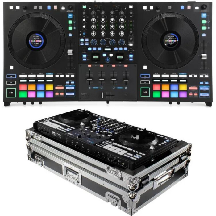 THEx 4-channel DJ Controller and Odysseus Wheeled Flight Case