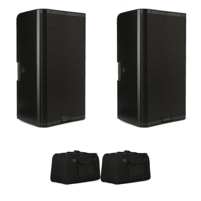 THEx K12.2 2,000-watt 12-inch Powered Speaker Pair With Bags Bundle