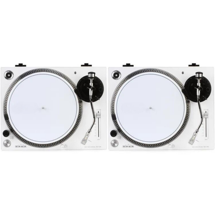 THEx DJ PLX-500 Direct Drive Turntable Pair - White